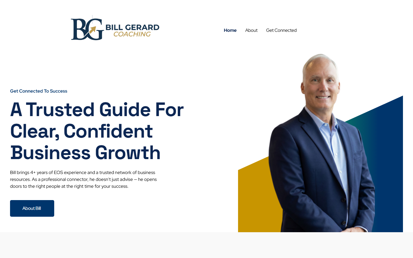 Bill Gerard Coaching website — desktop